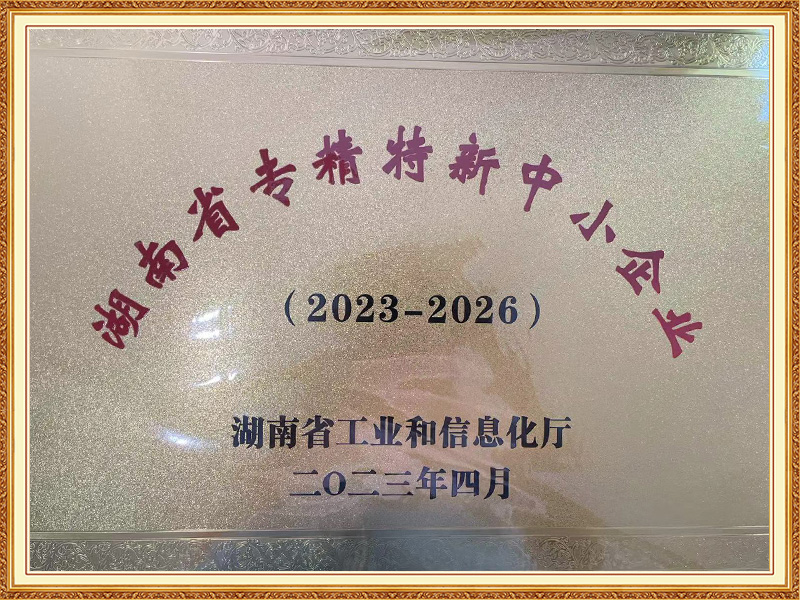 湖南省专精特新中小企业